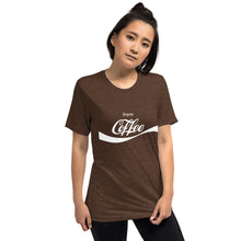 Load image into Gallery viewer, Coffee T-Shirt | Enjoy Coffee (Brown with White Print)