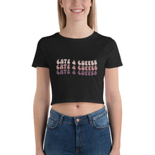 Load image into Gallery viewer, Coffee Crop Top | Coffee and Cats
