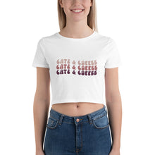 Load image into Gallery viewer, Coffee Crop Top | Coffee and Cats