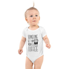Load image into Gallery viewer, coffee baby one piece