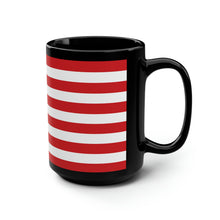 Load image into Gallery viewer, Black Coffee Mug | American Flag (15 oz)
