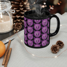 Load image into Gallery viewer, Black Emoji Mug | Smiling Devil
