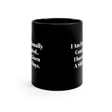Load image into Gallery viewer, Black Coffee Mug | Emotionally Exhausted
