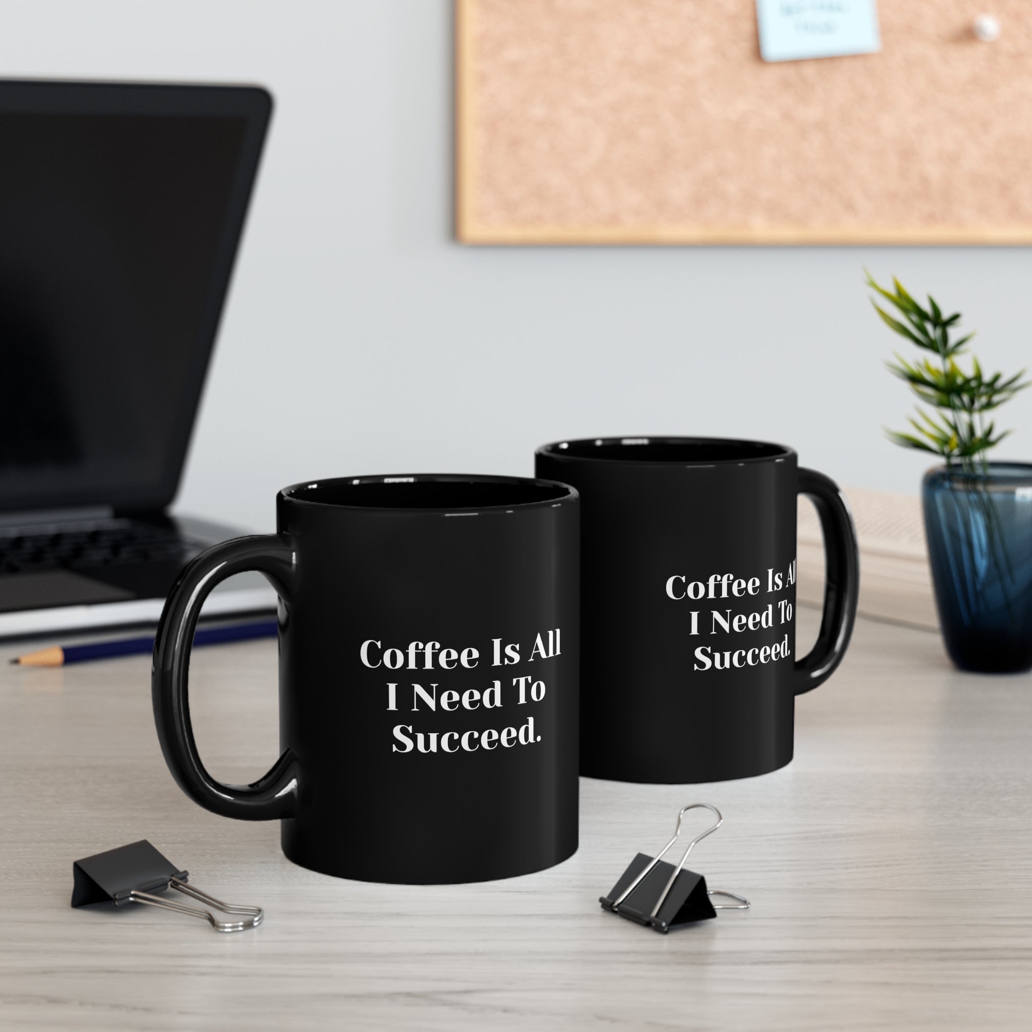 Black Coffee Mug