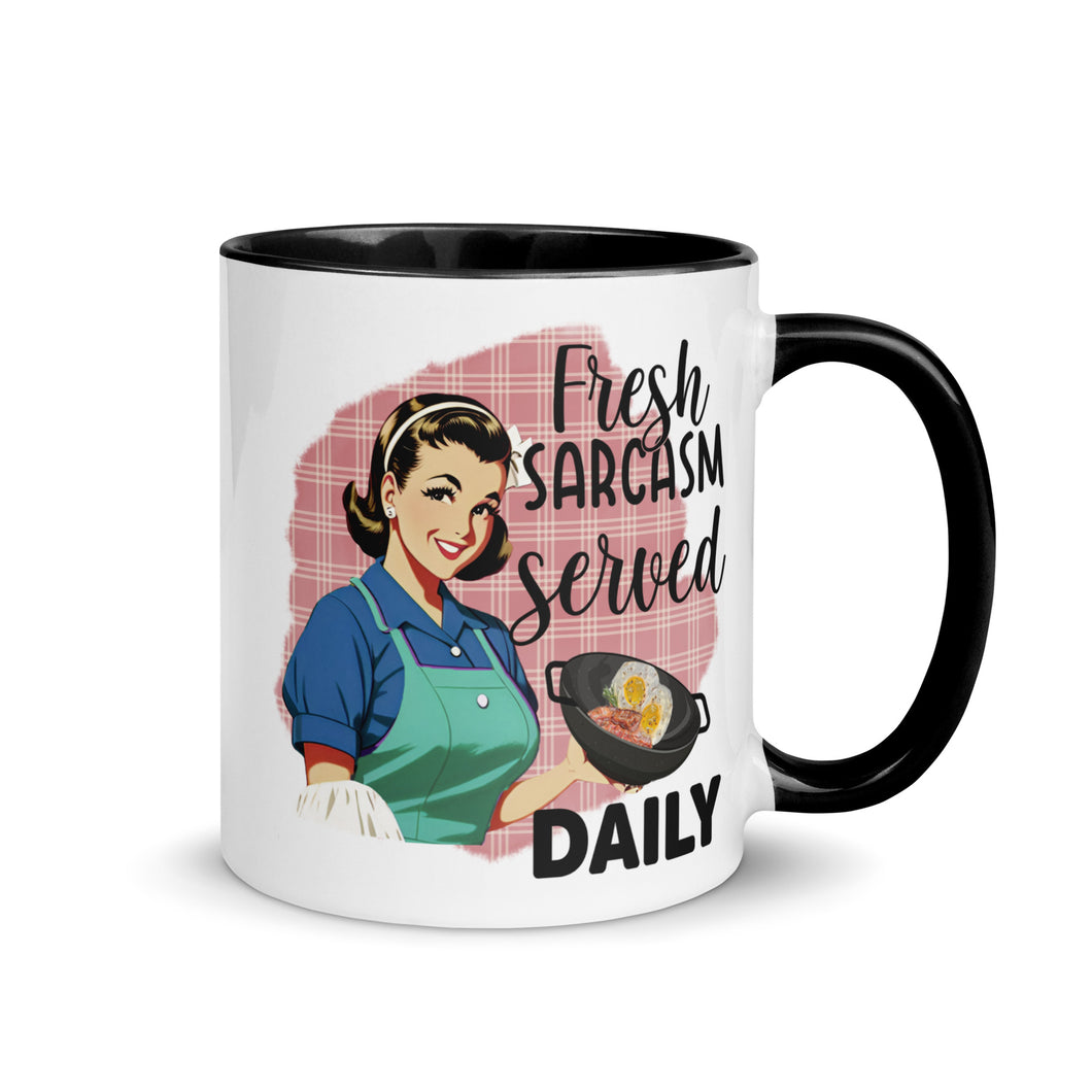 Fun Coffee Mug | Sarcasm Served Daily