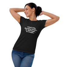 Load image into Gallery viewer, Coffee T-Shirt | Hate Mornings (Women&#39;s)
