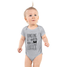 Load image into Gallery viewer, coffee baby one piece
