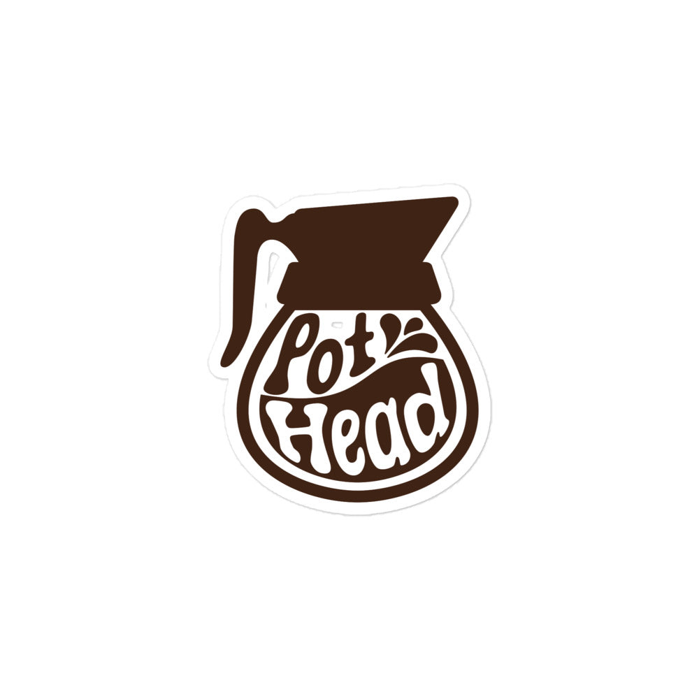 pothead coffee sign Coffee Sticker