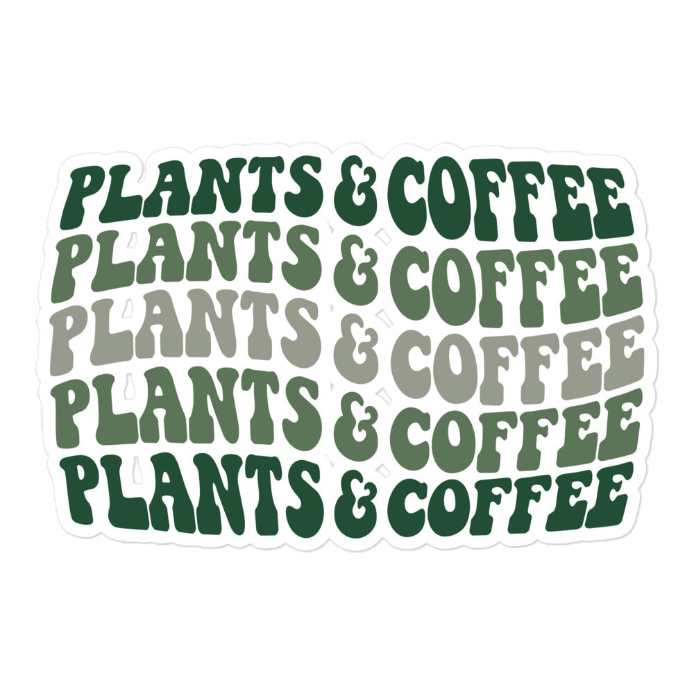 Coffee Sticker | Plants & Coffee