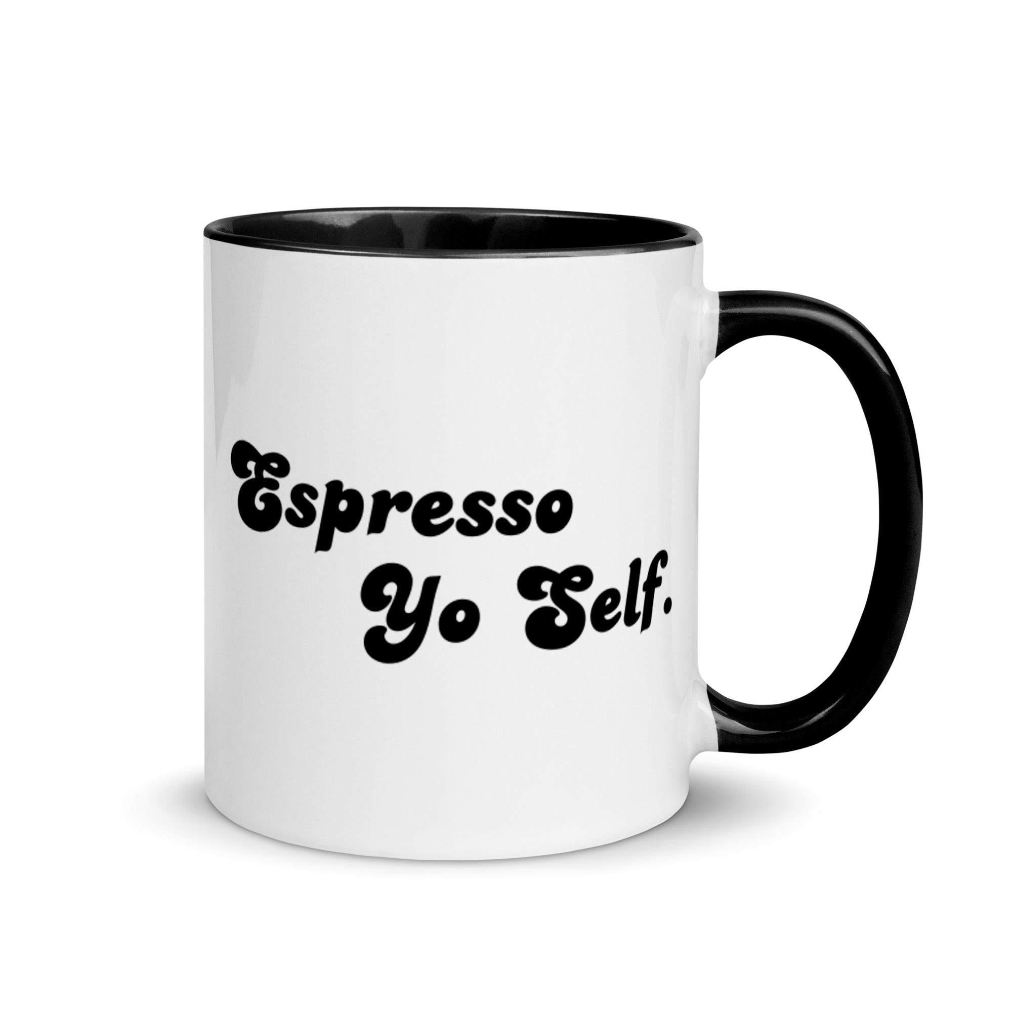 Espresso Yourself Funny Espresso Pun' Enamel Mug